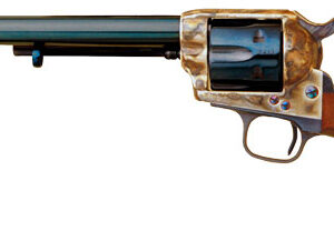 Cimarron U.S. Cavalry .45 Long Colt revolver, 7.5 inch barrel, charcoal blued finish, wood grips