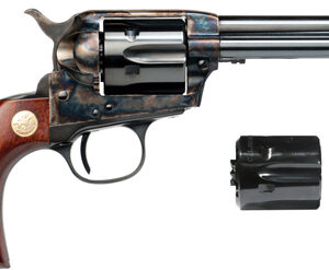 Cimarron Model P JR .32 H&R Magnum 4.75 inch blued revolver with wood grips and 6-shot cylinder