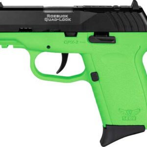 SCCY CPX2CBLGRDRG3 9mm pistol side view with serrated slide and polymer frame