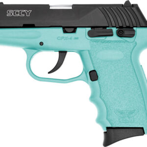 SCCY CPX-4 compact pistol with 2.96 inch barrel blue and black finish