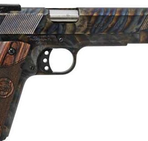 Iver Johnson Eagle XL .45 ACP 6 inch case colored blued finish walnut grips