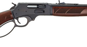 Henry Repeating Arms Steel Lever Action Side Gate .45-70 Government rifle 18.43 inch blued barrel walnut stock