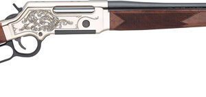 Henry Long Ranger Deluxe .308 Win rifle 20 inch blued barrel engraved nickel receiver walnut stock