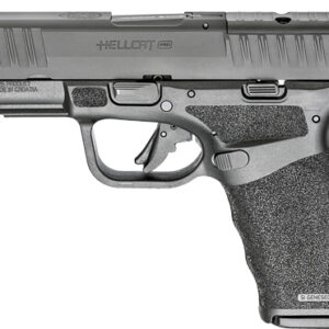 Springfield Armory Hellcat Pro 9mm Luger pistol, black, 3.7-inch barrel, optics ready, includes two 10-round magazines