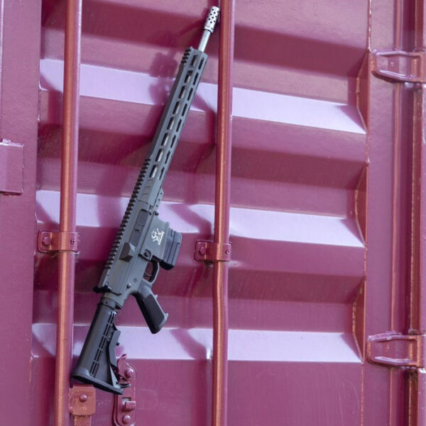 GL10308SSTNG ON TRAILER DOOR CLOSEUP GLFA AR10 RIFLE .308 WIN.