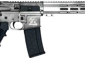 Great Lakes GL-15 RIA 223 Wylde 16-inch battleworn aluminum rifle right-angle view