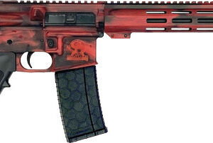 Great Lakes GL-15 16 inch .223 Wylde Battleworn Lipstick Red AR rifle