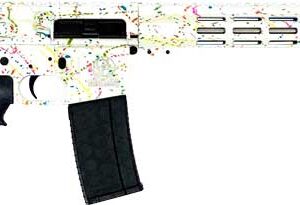 Great Lakes GL15 223 Wylde 16-inch white splatter Cerakote rifle