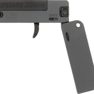 Trailblazer Lifecard .22 Winchester Magnum single-shot pistol in grey with 2.5 inch barrel