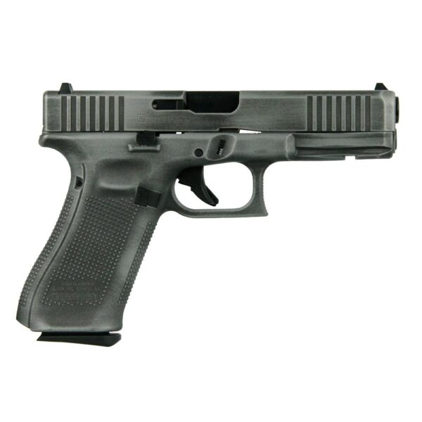 GLPA175S203CSD Glock 17 Gen 5 Custom "Distressed Crushed Silver Slide" Handgun 9mm Luger 17/rd Magazines (3) 4.49" Barrel