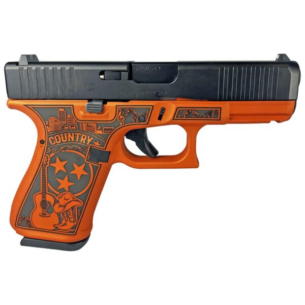 GLPA195S203TNO 1 Glock 19 Gen 5 Custom "Tennessee-Orange" Handgun 9mm Luger 15/rd Magazines (3) 4.02" Barrel Austria