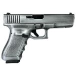 GLPI17502CSD 1 Glock 17 Gen 3 Custom "Destressed Crushed Silver" Handgun 9mm Luger 17/rd Magazines (2) 4.49" Barrel Austria