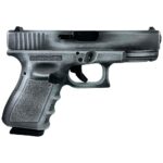 GLPI19502CSD 1 2 Glock 19 Gen 3 Custom "Crushed Silver Distressed" Compact Handgun 9mm Luger 15/rd Magazines (2) 4" Barrel USA