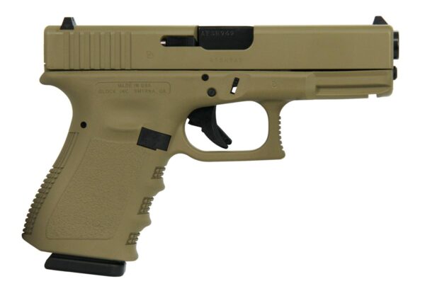 GLPI19502FDE 2 Glock 19 Gen 3 Custom "FDE" Handgun 9mm Luger 15/rd Magazines (2) 4" Barrel Austria