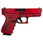 GLPI19502RD Glock 19 Gen 3 Custom "Distressed Red Slide and Grip" Handgun 9mm Luger 15/rd Magazine 4.02" Barrel