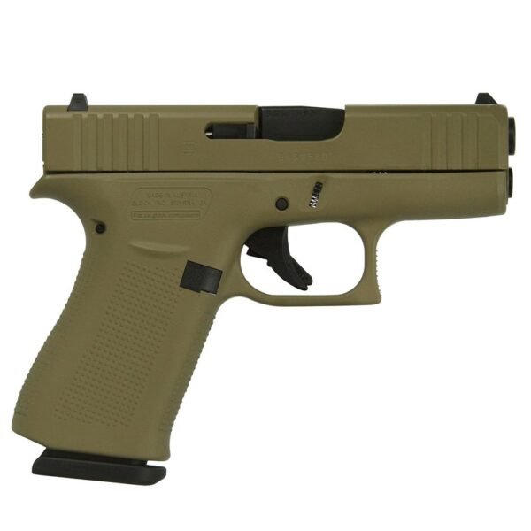 GLPX4350201FDE 2 3 Glock 43X "FDE" Handgun 9mm Luger 10rd Magazines(2) 3.41" Barrel USA Made