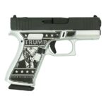 GLPX4350201FRMOSMS 1 Glock 43x MOS Custom "Trump 2024 Mug Shot" Subcompact Handgun 9mm Luger 10rd Magazines (2) 3.41" Barrel Black 5.5lb Trigger Front Rail Austria