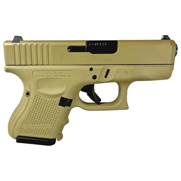 GLUG2650201FDE 1 Glock 26 Gen 4 Custom "FDE" Subcompact Handgun 9mm Luger 10/rd Magazines (3) 3.43" Barrel USA