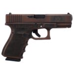 GLUI1950203RD Glock 19 Gen 3 Custom "Trump 2024" Compact Handgun 9mm Luger 15rd Magazines (2) 4.02" Barrel Distressed Red USA