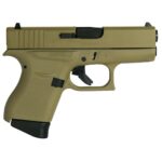 GLUI4350201FDE 3 Glock 43 Gen 4 Custom "FDE" Subcompact Handgun 9mm Luger 6/rd Magazines (2) 3.41" Barrel USA