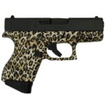 GLUI4350201LP right Glock 43 Custom "Leopard Print" Handgun 9mm Luger 6rd Magazines (2) 3.4" Barrel USA