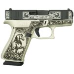 GLUX4350201GHBNBS 1 Glock 43X "Glock & Horses Gray Frame" Handgun 9mm Luger 10rd Magazines(2) 3.41" Barrel USA Made