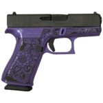 GLUX4350201MDLPP 1 Glock 43x Custom "Purple Pearl Mandala" Subcompact Handgun 9mm Luger 10/rd Magazines (2) 3.41" Barrel USA