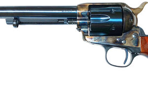 Cimarron P-Model .45 Long Colt 7.5 inch revolver with wood grips and blued finish