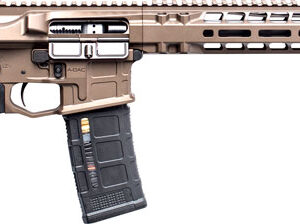 Radian Weapons Model 1 Carbine with 14.5-inch pinned and welded barrel, brown billet receivers and M-LOK handguard