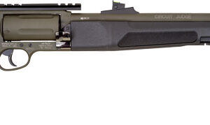 Rossi Circuit Judge Tuffy 45LC/410 18.5 inch Moss Green Cerakote with black synthetic thumbhole stock