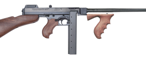 Auto-Ordnance Thompson 1927A-1 .45 ACP carbine with blued finish and walnut removable stock