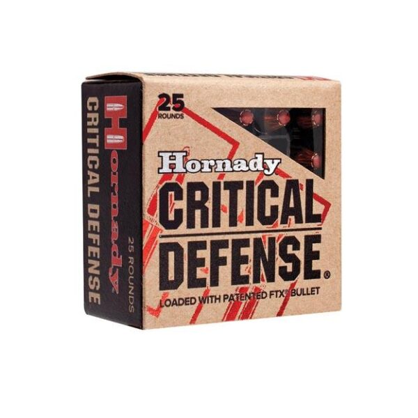 HO90500 1 Hornady Critical Defense Handgun Ammo .357 Mag 125 gr FTX 1500 fps 25/box