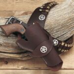 HT1090 Hunter Leather 3 3/4" - 4 5/8" West Crossdraw Holster