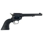 HXSRR22MBS6PG 1 Heritage Rough Rider Steel Frame Handgun .22 LR/.22 WMR 6rd Capacity 6.5" Barrel Black Satin Finish Polymer Grips