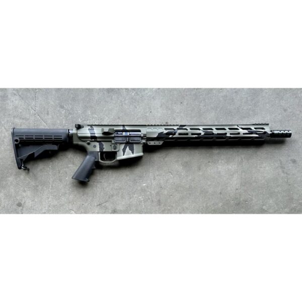 IQGL10308PGRN16 1 GLFA Tactical Pursuit Rifle .308 Win 10rd Magazine 16" Barrel Green Camo