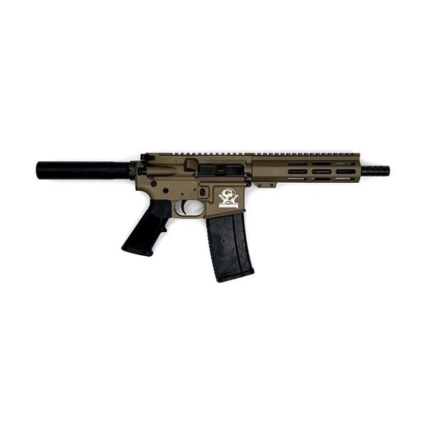 IQGL15223PBRZ 1 Great Lakes AR-15 Pistol .223 Wylde 30rd Magazine 7.5" Nitride Barrel Bronze Finish