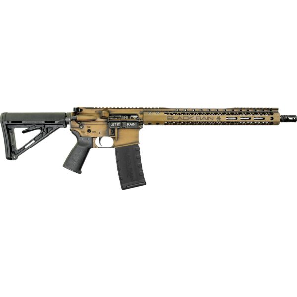 IRBROSPEC15BBWTP 2 Black Rain Ordnance Spec15 Rifle 5.56mm 30rd Magazine 16" Barrel Anodized Bronze "We the People" Finish