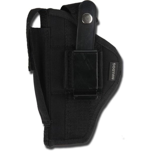 JZFSN 1 13 Bulldog Extreme Handgun Holster with Belt Loop and Clip for Standard Autos with 2-4" Barrels Black Ambi