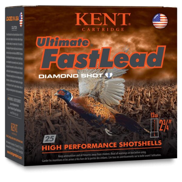 KIK122UFL365 Kent Ultimate Fast Lead Shotshells 12 ga 2-3/4" 1-1/4oz 1345 fps #5 25/ct