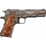 KZ1911BKOC91 Auto Ordnance 2021 "Bootlegger" 1911 Handgun .45 ACP 7rd Magazine 5" Barrel Engraved Wood Grips