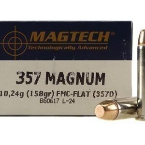 MagTech Handgun Ammunition .357 Mag 158 gr FMJ 1235 fps 50/box