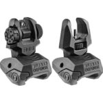 NAfxfrbskit 1 Fab Defense AR Flip-up Sights Front and Rear Black