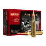 NH10185442 Norma Golden Target Match Rifle Ammunition .338 Lapua 250gr BTHP 4471 fps 20/ct