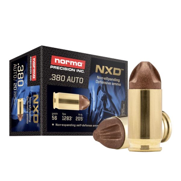 NH611040020 Norma NXD Handgun Ammunition .380 Auto 56gr NXD 1283 fps 20/ct