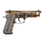 NT390088 EAA Girsan Regard MC Deluxe Handgun 9mm Luger 18rd Magazine 4.9" Barrel Ambi Safety Engraved Slide/Gold Finish