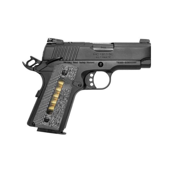 NTANMC1911SC9MMBLULT 1 EAA Girsan MC1911 SC Ultimate Handgun 9mm Luger 7rd Magazine 3.4" Barrel Black Frame