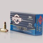 OQPPH357S PPU Handgun Ammunition .357 SIG 125gr FPJ 1542 fps 50/ct