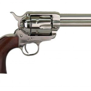 Cimarron Pistolero .45 Long Colt 4.75 inch barrel nickel finish walnut grip