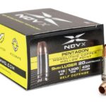 Pentagon20115gr209mm20Packaging20image NovX Pentagon Handgun Ammunition 9mm Luger 115gr CHP 1300 fps 20/ct