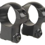 RD47234 Redfield Ruger 77 & Ruger Mark II LA/SA Rifle Steel Scope Rings 1" Medium Black